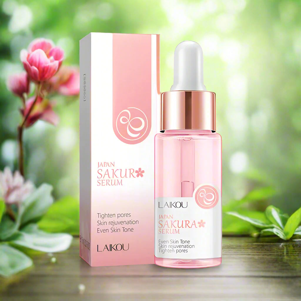 Sakura Face Essence anti Wrinkle Serum Shrink Pores Anti-Aging Moisturizing Dry Skin Care 17Ml or 30Ml